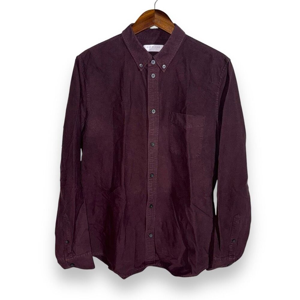 Everlane Burgundy Button Down Shirt
